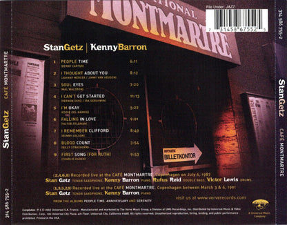 Stan Getz : Café Montmartre (CD, Comp)