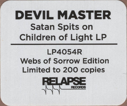 Devil Master : Satan Spits On Children Of Light (LP, Album, Ltd, Red)