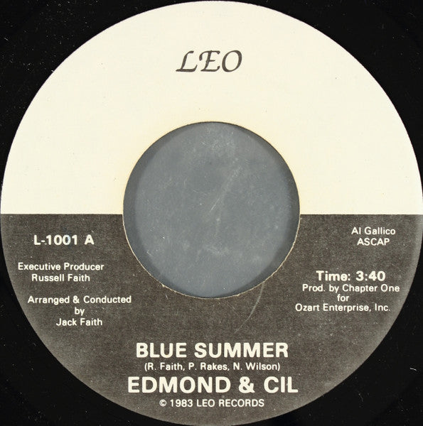 Edmond & Cil : Blue Summer (7")