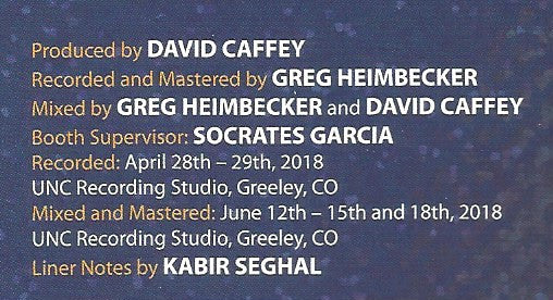 David Caffey Jazz Orchestra : All In One (CD)