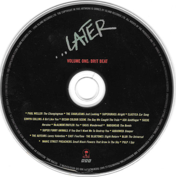 Various : Brit Beat...Later Volume One (CD, Comp, P/Mixed)