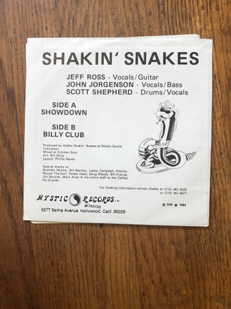 Shakin' Snakes : Showdown (7", Single)