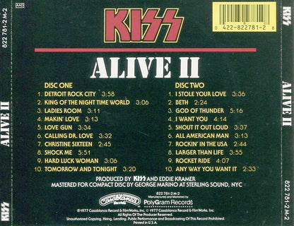 Kiss : Alive II (2xCD, Album, RE)