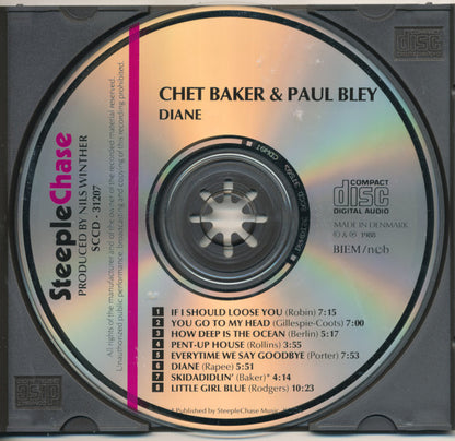 Chet Baker & Paul Bley : Diane (CD, Album)