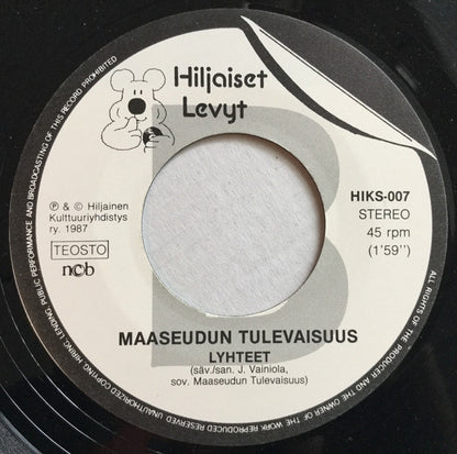 Maaseudun Tulevaisuus : Adventtilaulu / Lyhteet (7", Single)