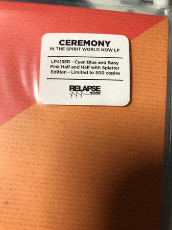 Ceremony (4) : In The Spirit World Now (LP, Album, Ltd, Cya)