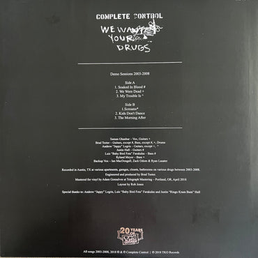 Complete Control : We Want Your Drugs (12", EP, Ltd, Cle)