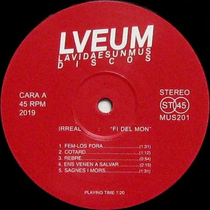 Irreal (2) : Fi Del Mon (12")