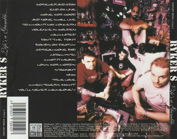 Ryker's : Life's A Gamble... So Is Death! (CD, Album)