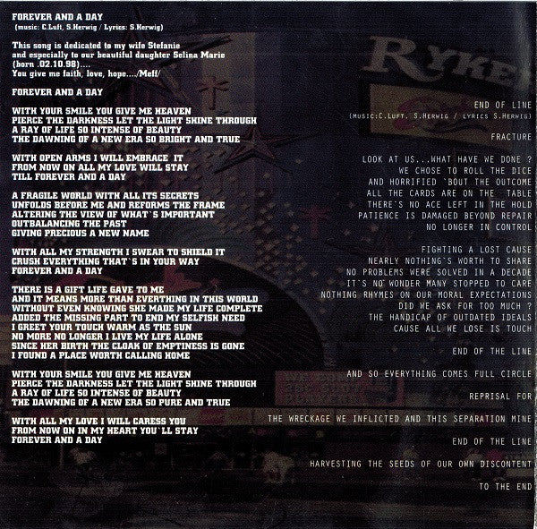 Ryker's : Life's A Gamble... So Is Death! (CD, Album)