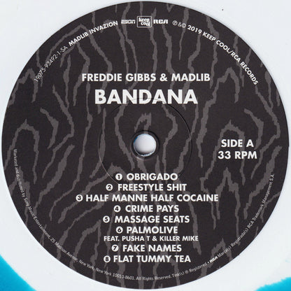 Freddie Gibbs & Madlib : Bandana (LP, Album, Club, Ltd, Num, Aqu)