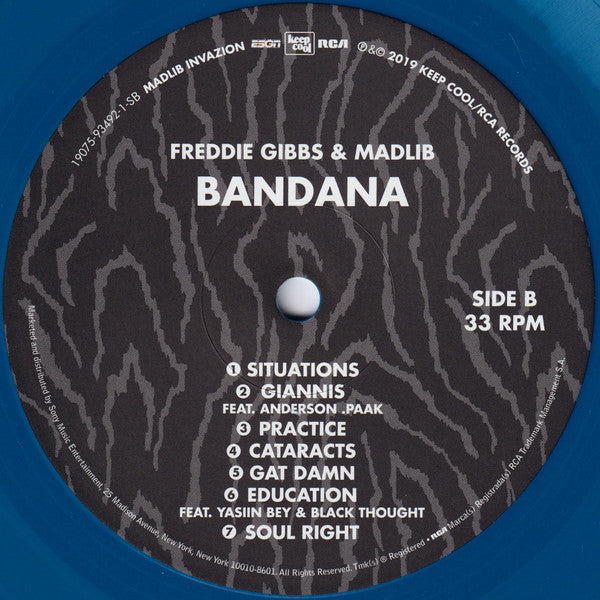 Freddie Gibbs & Madlib : Bandana (LP, Album, Club, Ltd, Num, Aqu)