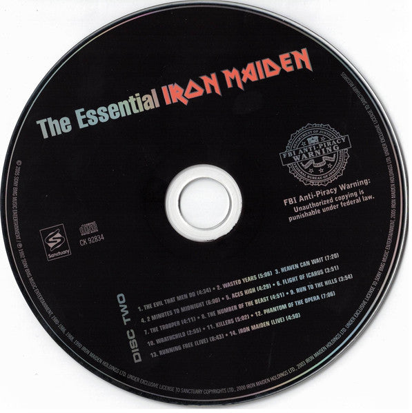 Iron Maiden : The Essential Iron Maiden (2xCD, Comp, Club)