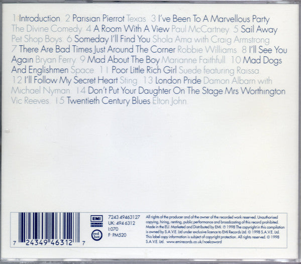 Various : Twentieth Century Blues - The Songs Of Noël Coward (CD, Comp)