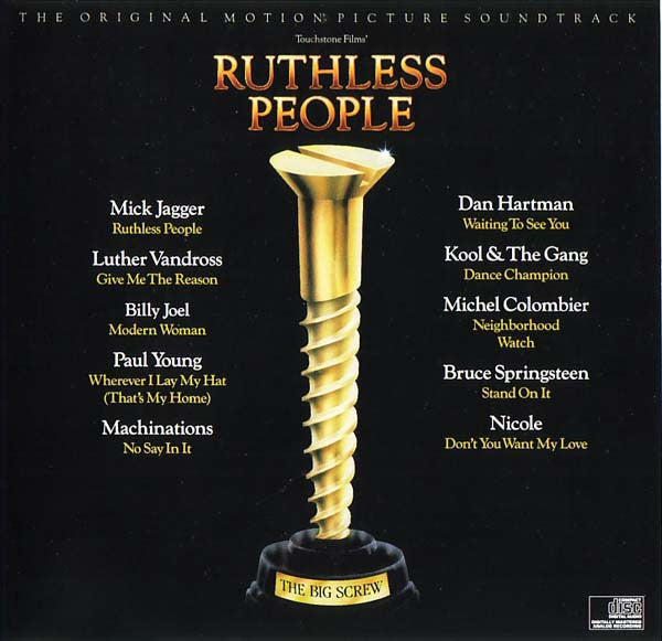 Various : Ruthless People (The Original Motion Picture Soundtrack) (CD, Comp)