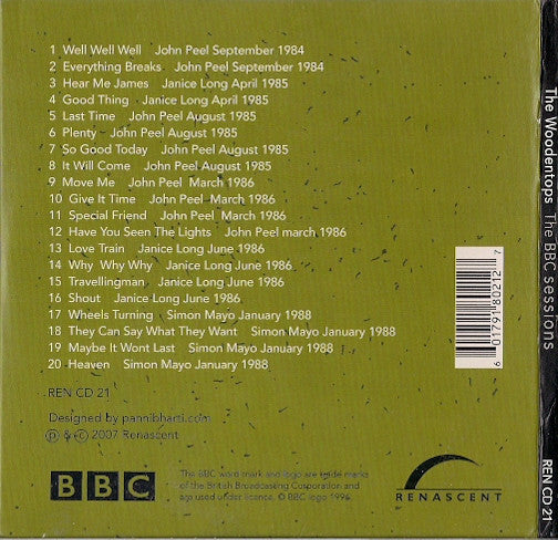 The Woodentops : The BBC Sessions (CD, Album, Comp)