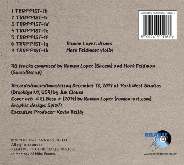 Ramón López, Mark Feldman : Trappist-1 (CD, Album)