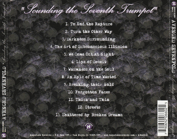 Avenged Sevenfold : Sounding The Seventh Trumpet  (CD, Album, RE)