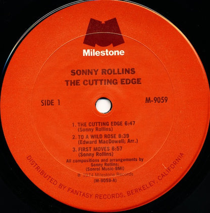 Sonny Rollins : The Cutting Edge (LP, Album, Ter)
