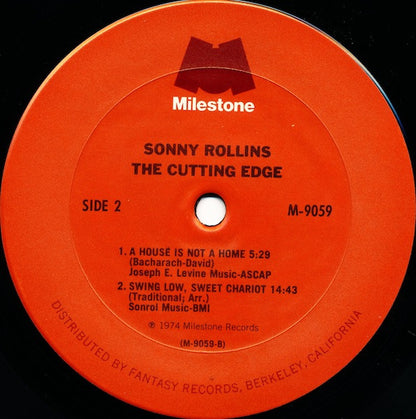 Sonny Rollins : The Cutting Edge (LP, Album, Ter)