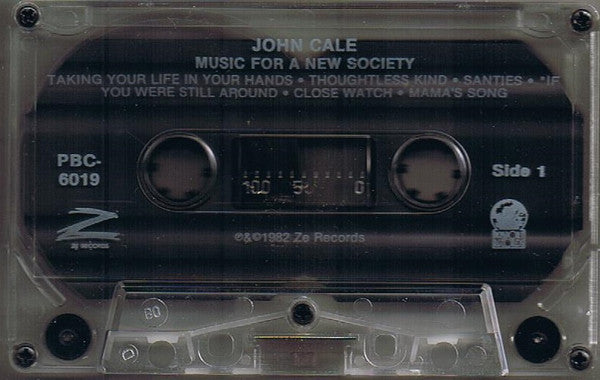 John Cale : Music For A New Society (Cass, Album, Cle)