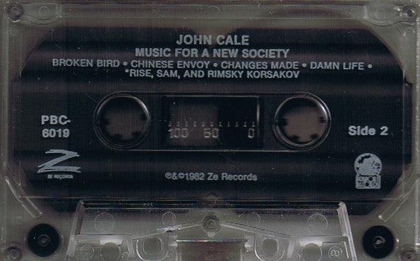 John Cale : Music For A New Society (Cass, Album, Cle)