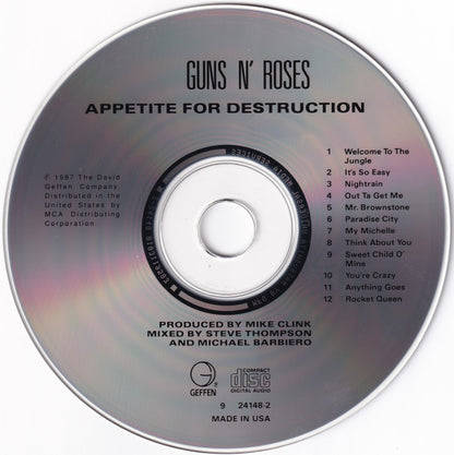 Guns N' Roses : Appetite For Destruction (CD, Album, RE, Mat)