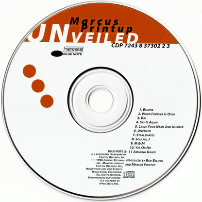 Marcus Printup : Unveiled (CD, Album)