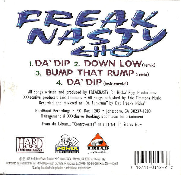 Freak Nasty : Da' Dip (CD, Maxi, Car)