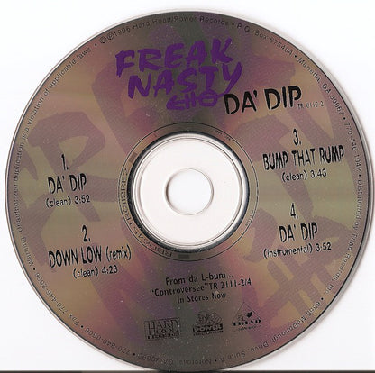 Freak Nasty : Da' Dip (CD, Maxi, Car)