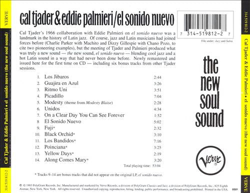 Cal Tjader & Eddie Palmieri : El Sonido Nuevo (CD, Album, RE)