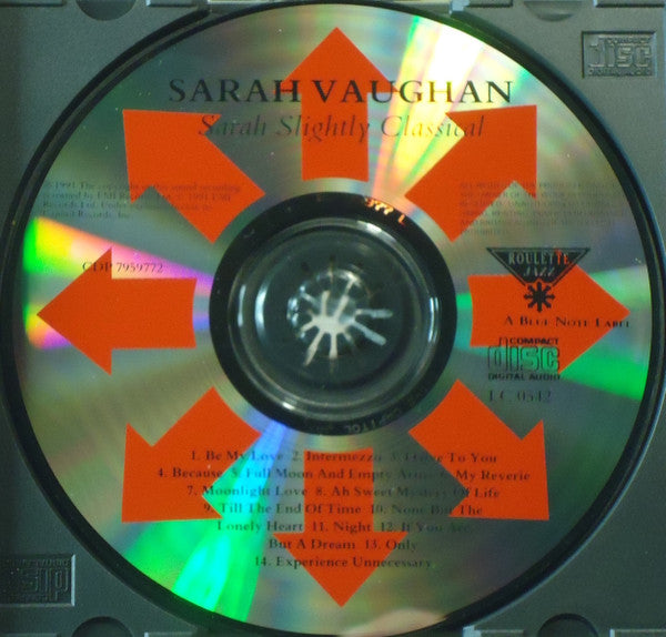 Sarah Vaughan : Sarah Slightly Classical (CD, Album, RE, RM)