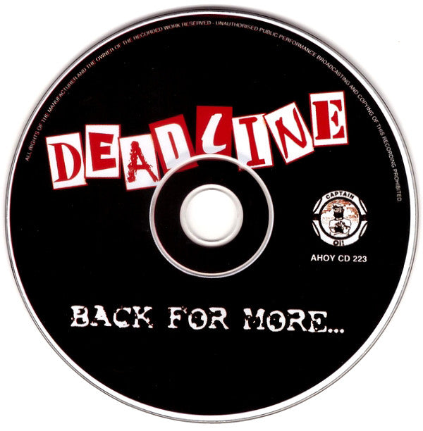 Deadline (10) : Back For More... (CD, Album)