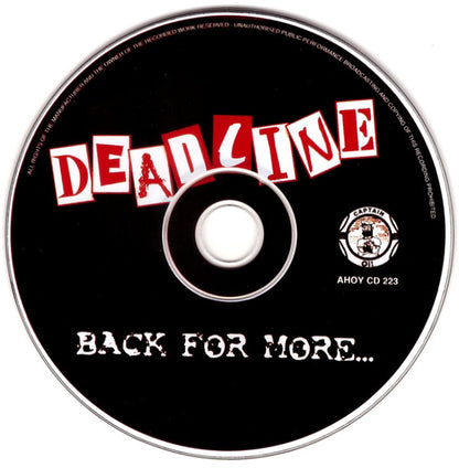 Deadline (10) : Back For More... (CD, Album)