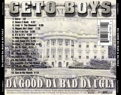 Geto Boys : Da Good Da Bad & Da Ugly (CD, Album)