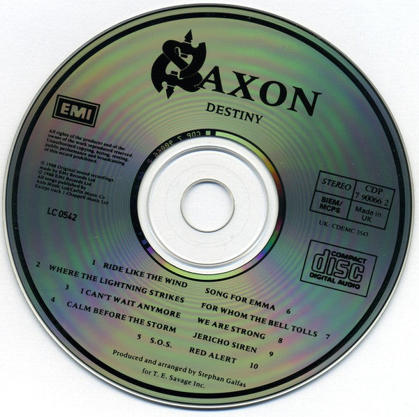 Saxon : Destiny (CD, Album)
