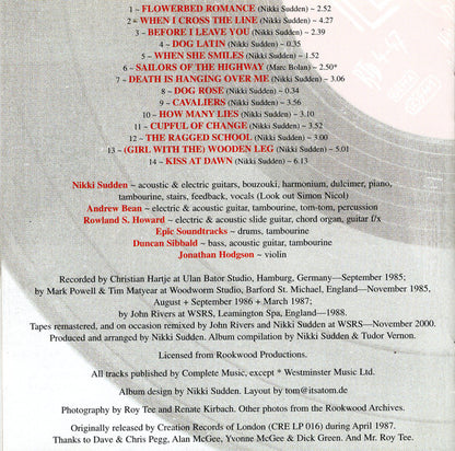 Nikki Sudden : Texas / Dead Men Tell No Tales (CD, Album, RE, RM + CD, Album, RE, RM + Comp)