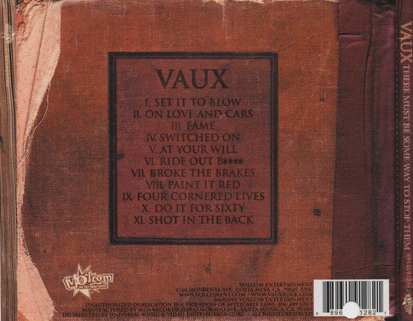 Vaux : There Must Be Some Way To Stop Them (CD, Album)