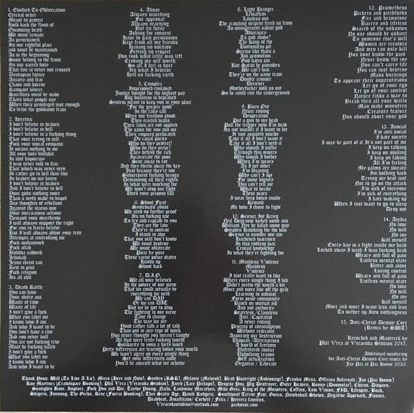 Antichrist Demoncore* : The Oracles Of Death (12", Comp, Ltd)