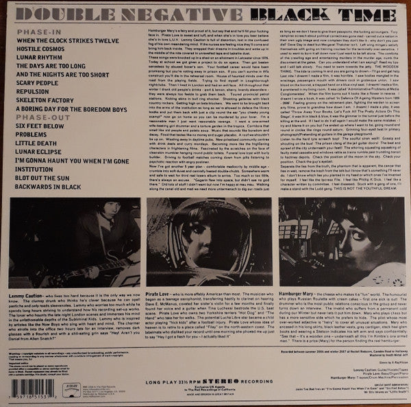 Black Time : Double Negative (LP, Album)