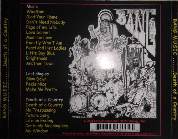 Bang (12) : Bang Music............Death Of A Country (CD, Album, Comp, S/Edition)