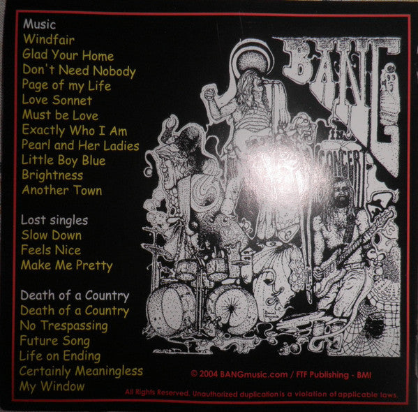 Bang (12) : Bang Music............Death Of A Country (CD, Album, Comp, S/Edition)