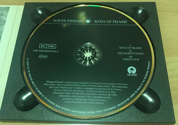 Gavin Friday : King Of Trash (CD, Single, Dig)