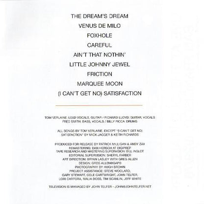 Television : Live At The Old Waldorf - San Francisco, 6/29/78 (CD, Album, Ltd, Num, RM)