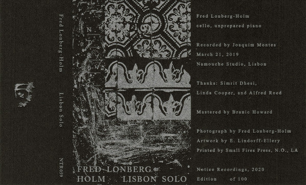 Fred Lonberg-Holm* : Lisbon Solo (Cass, Album, Ltd, Num)