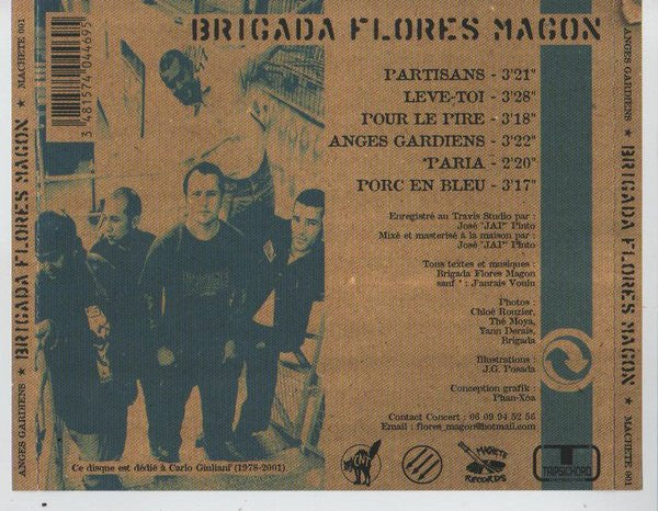 Brigada Flores Magon : Anges Gardiens (CD)