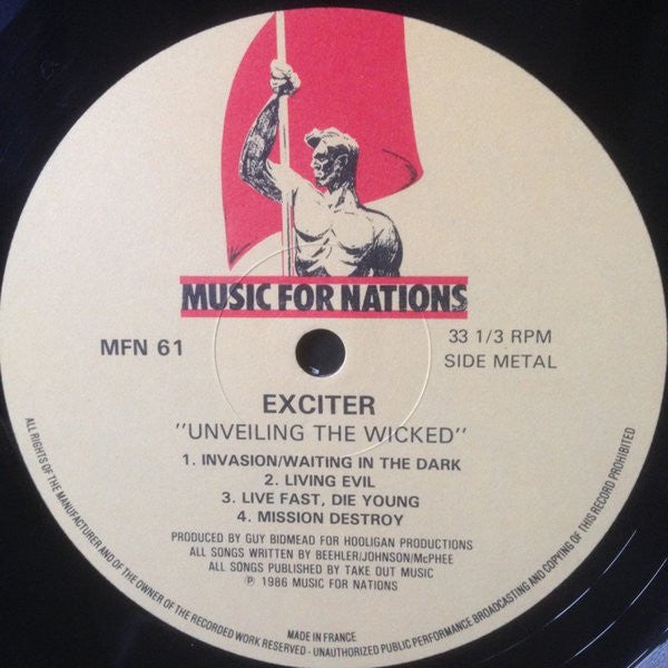 Exciter : Unveiling The Wicked (LP, Album)