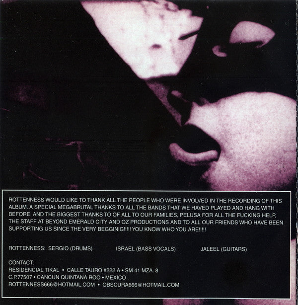 Rottenness : Inhuman Ways Of Depravity (CD, Album)