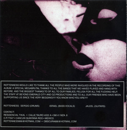 Rottenness : Inhuman Ways Of Depravity (CD, Album)