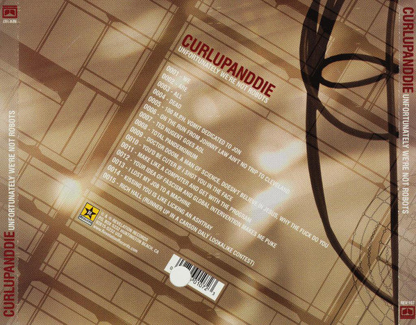 Curlupanddie* : Unfortunately We're Not Robots (CD, Album)